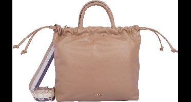 JOOP! Leren Handtas Schoudertas Brezza Esra Handbag Cappuccino Lichtbruin