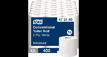 Tork - Toiletpapier t4 advanced 2laags wit 472168