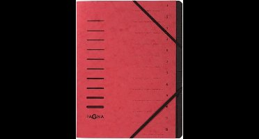 Pagna 1554276 Ordner Rood Din A4 Pressspankarton Aantal Vakken: 12