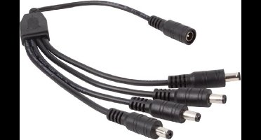 Velleman SPLITKABEL MET 4 MANNELIJKE - 1 VROUWELIJKE DC- PLUG