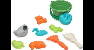 Atosa Strand/zandbak speelgoed set - emmer/schepjes - vormpjes - peuter/kind - dieren thema