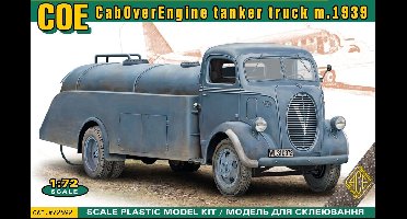 ACE Modelbouwpakket Auto - 72592 Ford COE - CabOverEngine refueler truck m.1939 Plastic - 1:72 - Modelbouw