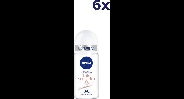 Nivea Talc Sensation Roll-On Deodorant - 6 x 50 ml