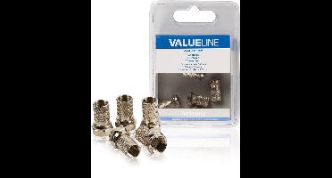 F-Connector 7.0 mm Male Metaal Zilver