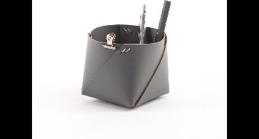 Vacavaliente - Ruca Opbergmand S - Gerecycled Leer - Grijs