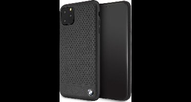 BMW Leather Backcover Perforated voor iPhone 11 Pro Max (6.5'') - Leer - Zwart