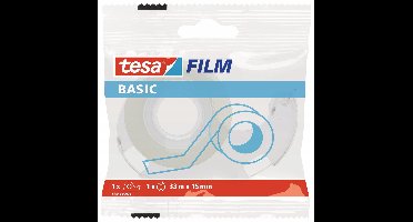 Tesa Tesafilm BASIC - Transparante Plakband - 33m x 15mm - Met Dispenser
