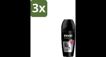 3 x Axe – Deodorant Roller – Epic Fresh – 50 ml - Anti-transpirant Roller - Zweetbestendig - Fris Geur - Grapefruit - Ananas