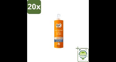 20 x RoC – Zonnebrand Spray – Soleil Protect Moisturising SPF30 – 200 ml - Grootverpakking - Zonbescherming - Zonlotion - SPF 30 - Huidbescherming - Zonverzorging