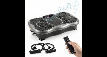 Vibratieplatform met Bluetooth-luidspreker, weerstandsbanden, afstandsbediening, oefengids InnovaGoods