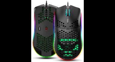 Gaming Muis - Bedrade Muis - PC Gaming - 6 Programmeerbare Knoppen - 6400 DPI - Meerkleurig