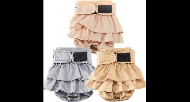 Wasbare Luiers voor Honden: 3-Pack Absorberende Luiers voor Puppy Training en Incontinentie