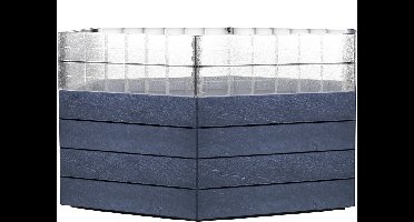 GARANTIA ERGO verhoogd tuinbed Turbo XL 75 Stone, incl. FLORA waterbesparingssysteem