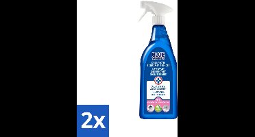 2 x Blue Wonder Desinfectie Spray Bad & Wc 750 ml - Badkamerreiniger - Desinfecterend Schoonmaakmiddel - Hygiëne - Bad - Toilet