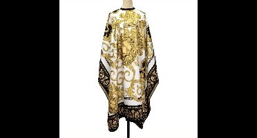 Kappersmantel – Waterdichte Kappersmantel met Leeuw Design – Goud/Wit/Zwart – Duurzaam & Ademend – Premium Salon Kapmantel