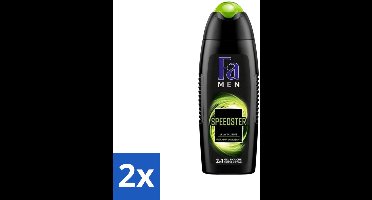 2 x Fa Men - Douchegel - Speedster - Verfrissend & Energiek - Langdurig - 250 ml - Douchegel Mannen - Energie - Verfrissend - Taurine - Langdurig Effect