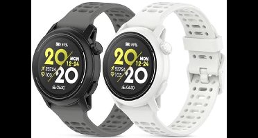Verstelbare siliconen sportarmband 2 stuks voor smartwatches 46 mm