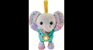 VTech knuffel olifantje - interactief speelgoed grijs multicolor.