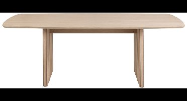 Eettafel Rechthoek 220cm - Lichtbruin - 6-8 Personen - Loeck - Giga Living
