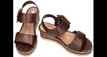 Remonte -Dames - bruin donker - sandalen - maat 42