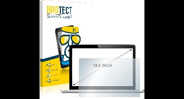 BROTECT - Screenprotector voor Laptops met 18.5 inch Schermen [410 mm x 231 mm, 16:9] - Folie Beschermfolie Beschermglas transparant