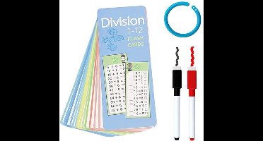Vermenigvuldiging Wiskunde Leerkaarten Leerkaarten Kinderen 1 x 1 Leerspel Wegwerptafelkaarten van 1 tot 12, Draagbare leerhulp, Leuk om de vermenigvuldigingstabel te leren
