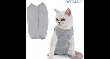 Boraboi® Honden Onesie - Herstelpak - Anti-Lekken - Grijs - Maat S