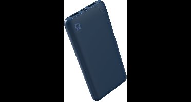 Qware - Powerbank - USB-C/USB-A - 10.000 mAh - Geschikt voor Apple Iphone/Samsung - 3x Volledig Vol – Blauw