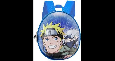 Naruto Eggy Rugzak - Kinderrugzak in de vorm van een schaal met gewatteerde rug, verstelbare handgrepen, enkel compartiment en binnenvak - 24cm x 28cm x 10cm