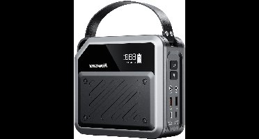 Draagbare Zonnestroomcentrale – Powerstation – Mobiele Accu – Noodstroomvoorziening – Outdoor Powerbank – 270Wh – 2x 100W USB-C PD Snelladen – Lithium LiMnFePO4 Batterij met Spotlight