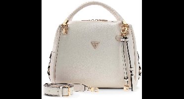 GUESS schoudertas handtas Danya Satchel Cream White crème