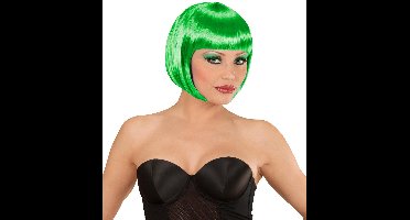 Groene boblijnpruik dames