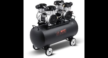 Luchtcompressor – Compressor – Pneumatische Compressor – Airpump – Compressor Machine – Zwarte Variant – Oli-vrije 3 kW Motor – 20 Gallon 90 PSI Reservoir