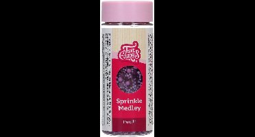 FunCakes Sprinkle Medley - Purple - 70g - Eetbare Taartdecoratie