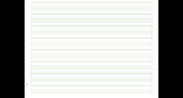Exacompta 2000 listingbladen in zones verdeeld 380x11 niet afscheurbare Caroll banden papier 70g - - 66311E