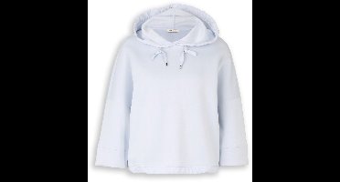 Tom Tailor - Hoodiesweatshirt van scuba - Maat M - soft dusty blue