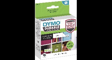 DYMO originele Duurzame LabelWriter labels | 25 mm x 54 mm | Witte Poly | 160 zelfklevende etiketten | Stevige labels voor de LabelWriter labelprinters