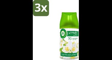Air Wick Freshmatic - Luchtverfrisser - Navulling Automatische Spray - Jasmijn en Witte Bloemen - 250ml - Bulkverpakking - 3 stuks
