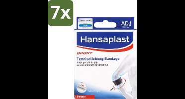 7 x Hansaplast - Sport Tenniselleboog Bandage - Tennisarm Brace - Elleboogbraces - Verstelbaar - Zwart - Tenniselleboog - Elleboogklachten - Onderarmklachten - Epicondylitis Lateralis - Sportbandage