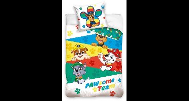 Paw Patrol peuterdekbedovertrek Happy - 100 x 135 cm