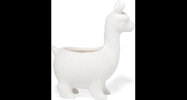 Kikkerland Lama Bloempot – Lama’s – Bloemen – Woonaccessoires – Keramiek - Vrij van lekken - Waterdicht