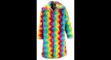 Lange Carnavalsjas Colorwave Dames - Maat XL-XXL