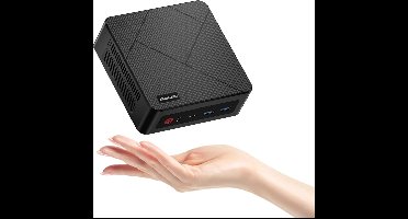Mini PC – Mini Computer – Compact PC – Kleine Desktop – Thin Client – Ryzen 5 3550H tot 3,7 GHz – 16GB DDR4, 512GB SSD, Drie 4K Schermen, WiFi 5 & Dubbele Ethernet