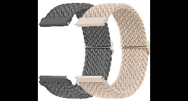 22mm Gevlochten Nylon Sport Vervangband voor Smartwatches