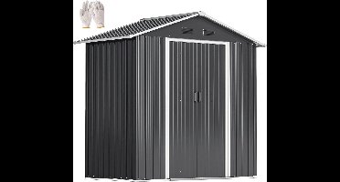 Metalen Tuinhuisje – Tuinberging – Tuinschuur – Opberghuis – Tuinopslag – Grote Opslagruimte 2,1 m² – Gegalvaniseerd Staal & Ventilatieopeningen