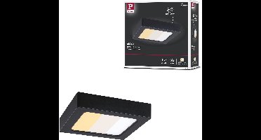 LED-paneel Abia 2 White Select Schemergestuurde bewegingsmelder (HF) hoekig 170x170mm 9,5W 1100lm 2700 - 4000K Zwart
