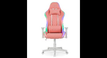 Ranqer Halo RGB – Gamestoel – RGB LED Verlichting – Ergonomisch – Roze