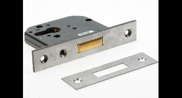 Nemef bijzetslot vierkante voorplaat rvs doornmaat 50mm