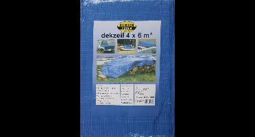 Benson Afdekzeil - Waterdicht - 4 x 6 meter - Blauw - Lichtgewicht - Herbruikbaar