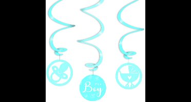 Swirl decorations - It's a boy !